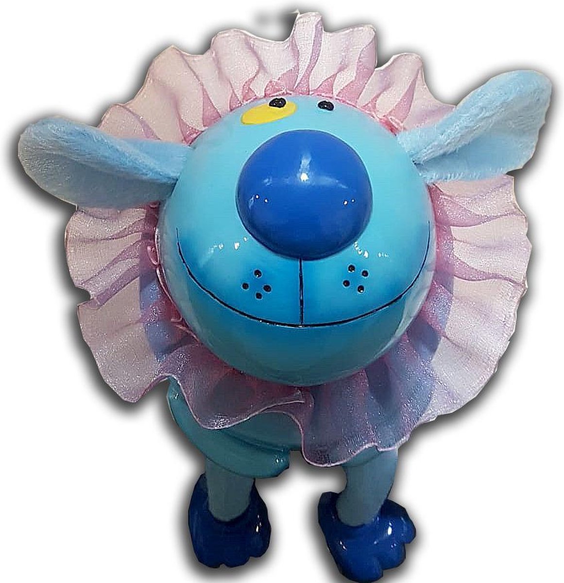 Keramiek Spaarpot (Moneybank) Hond (Dog) Ballerina met tule kraag