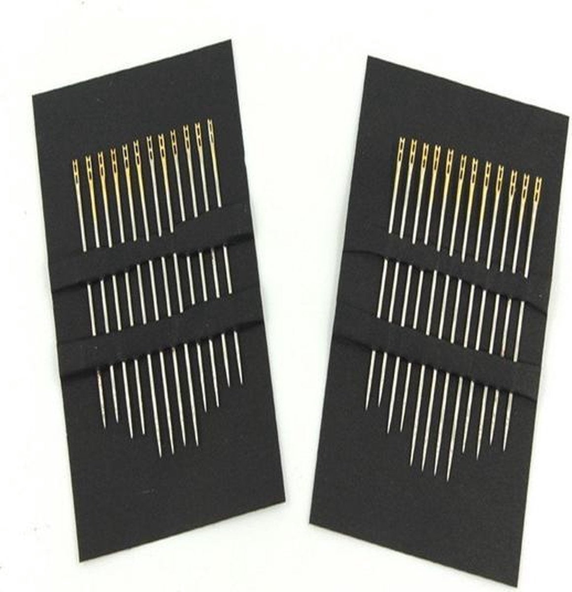Doodadeals® | dubbeloogs naalden | self threading needles | Naaldenset | Stopnaalden | Borduurnaalden | 3 maten | 12 stuks