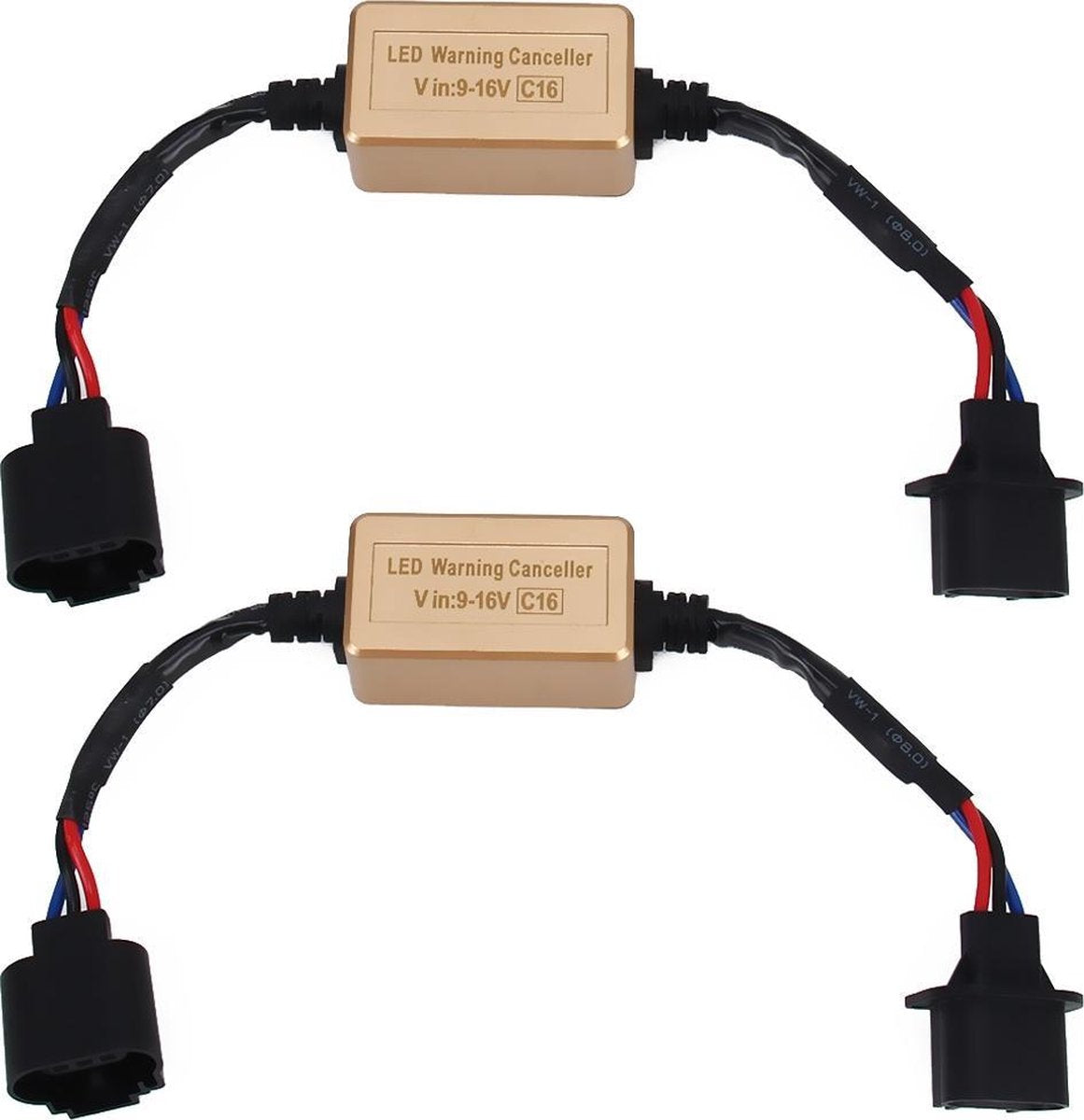 2 STKS H13 LED Koplamp Canbus Foutloos Computerwaarschuwing Canceller Weerstand Decoders Anti-flikkering Condensator Harnas
