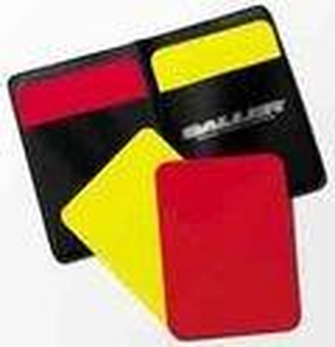 Kaartenset in etui - Voetbal - Scheidsrechter - Rood/Geel