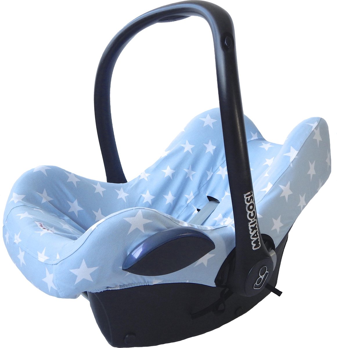 Wallabiezzz - Maxi-Cosi Hoes voor Cabriofix Pebble Citi - Ster Lichtblauw