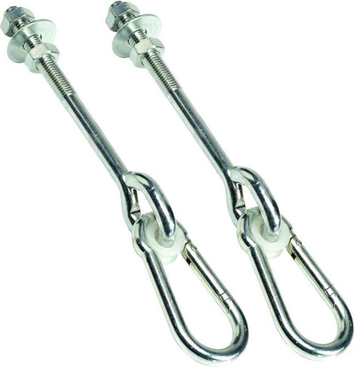 KBT Schommelhaak Model O 10 cm met Karabijnhaak - Set van 2 stuks