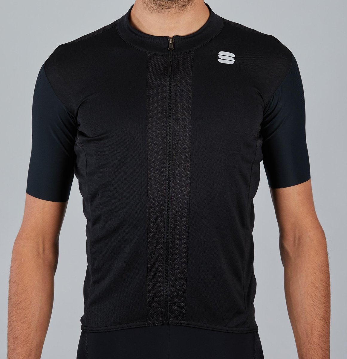 Sportful Strike Short Sleeve Fietsshirt Heren - Zwart