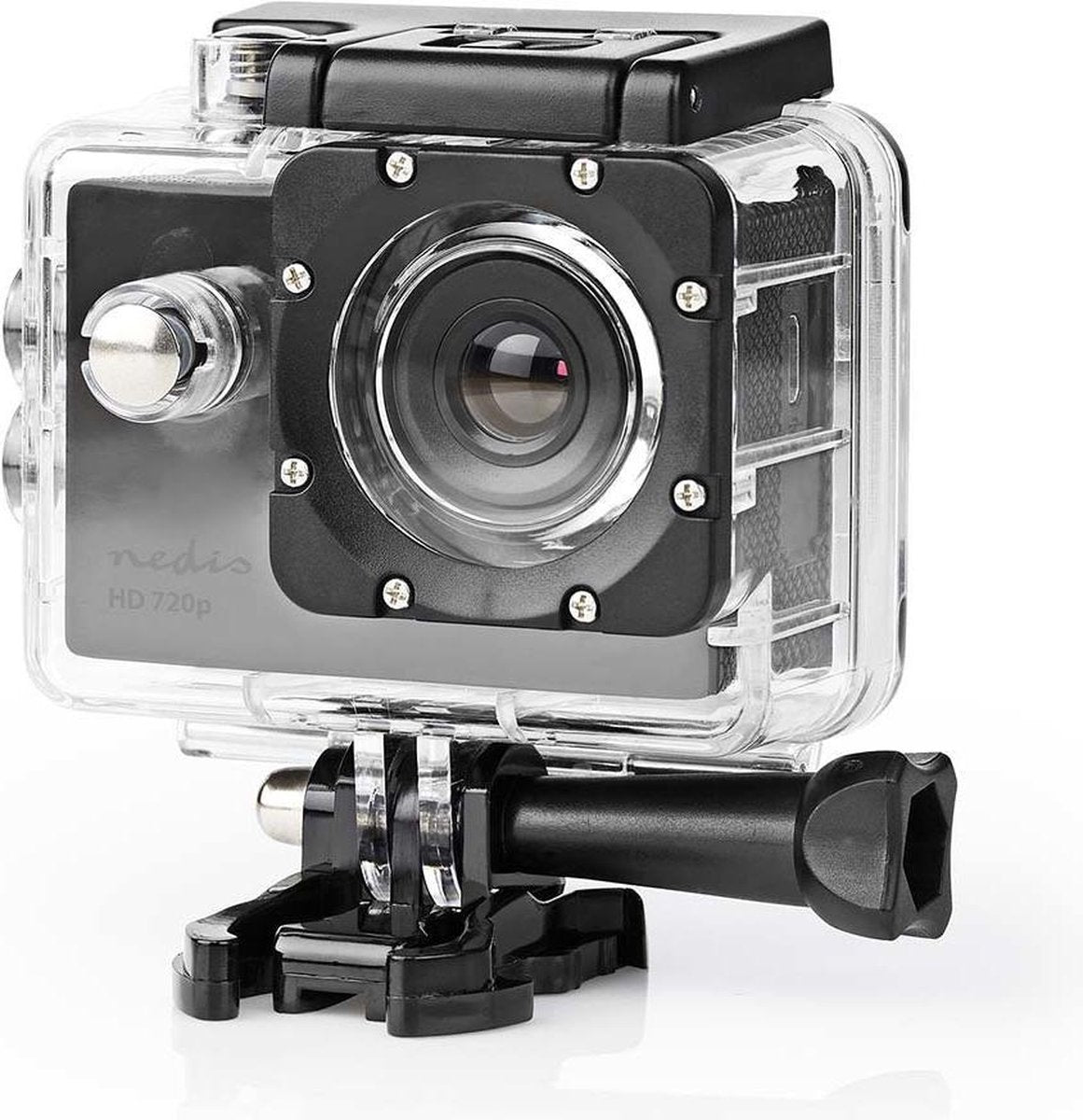 Action Cam | 720p@30fps | 5 MPixel | Waterbestendig tot: 30.0 m | 90 min | Mounts inbegrepen | Zwart