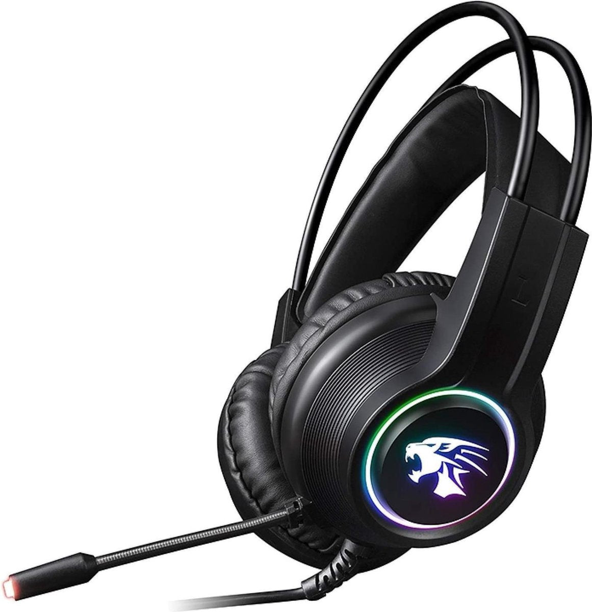 Computer Headset - Verstelbare Microfoon - Noise cancelling - Laptop - Playstation Gaming Koptelefoon Plug&Play USB Kabel - Zwart