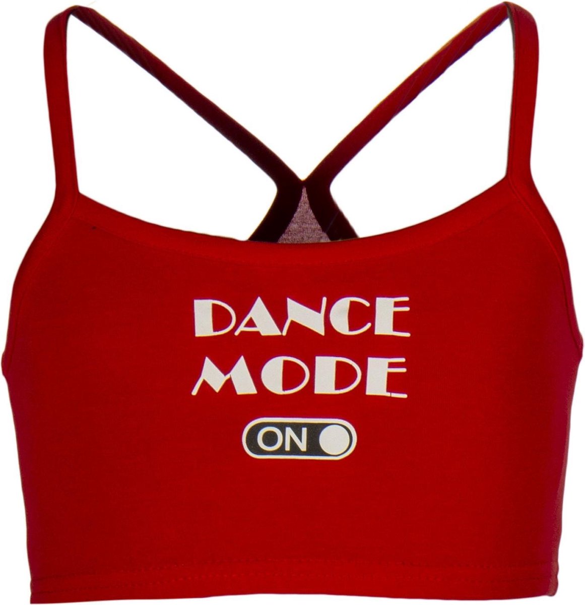 Papillon Sporttop Spaghettibandjes Kort Meisjes Rood Maat 104