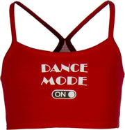Papillon Sporttop Spaghettibandjes Kort Meisjes Rood Maat 104