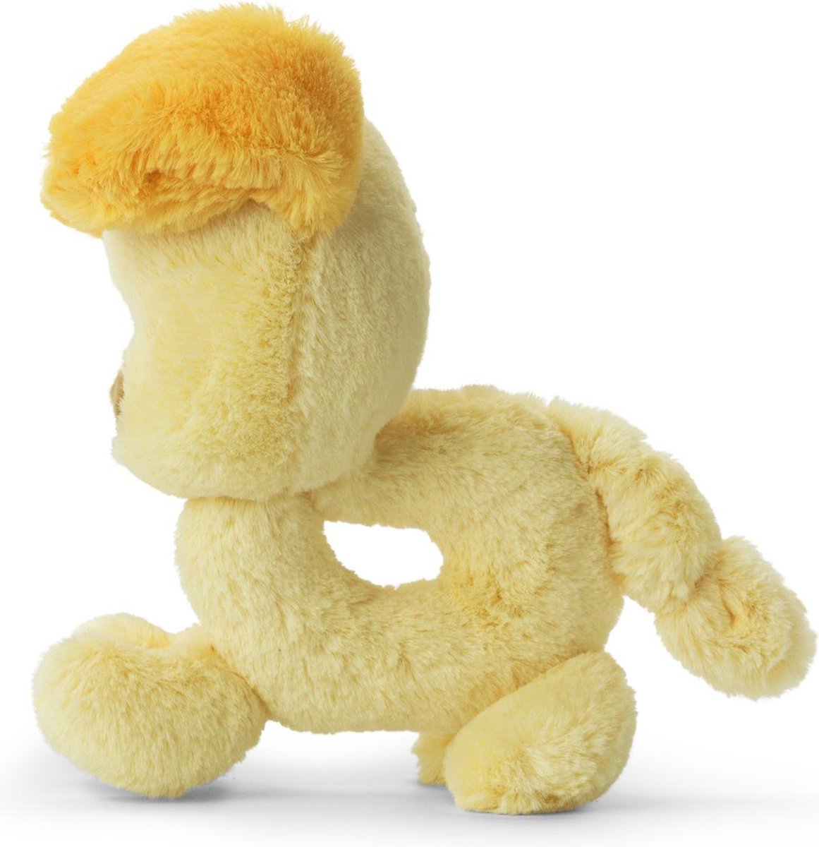 Pluche knuffel rammelaar Pip 15 cm - Baby kado honden knuffel rammelaartjes - Woezel en Pip