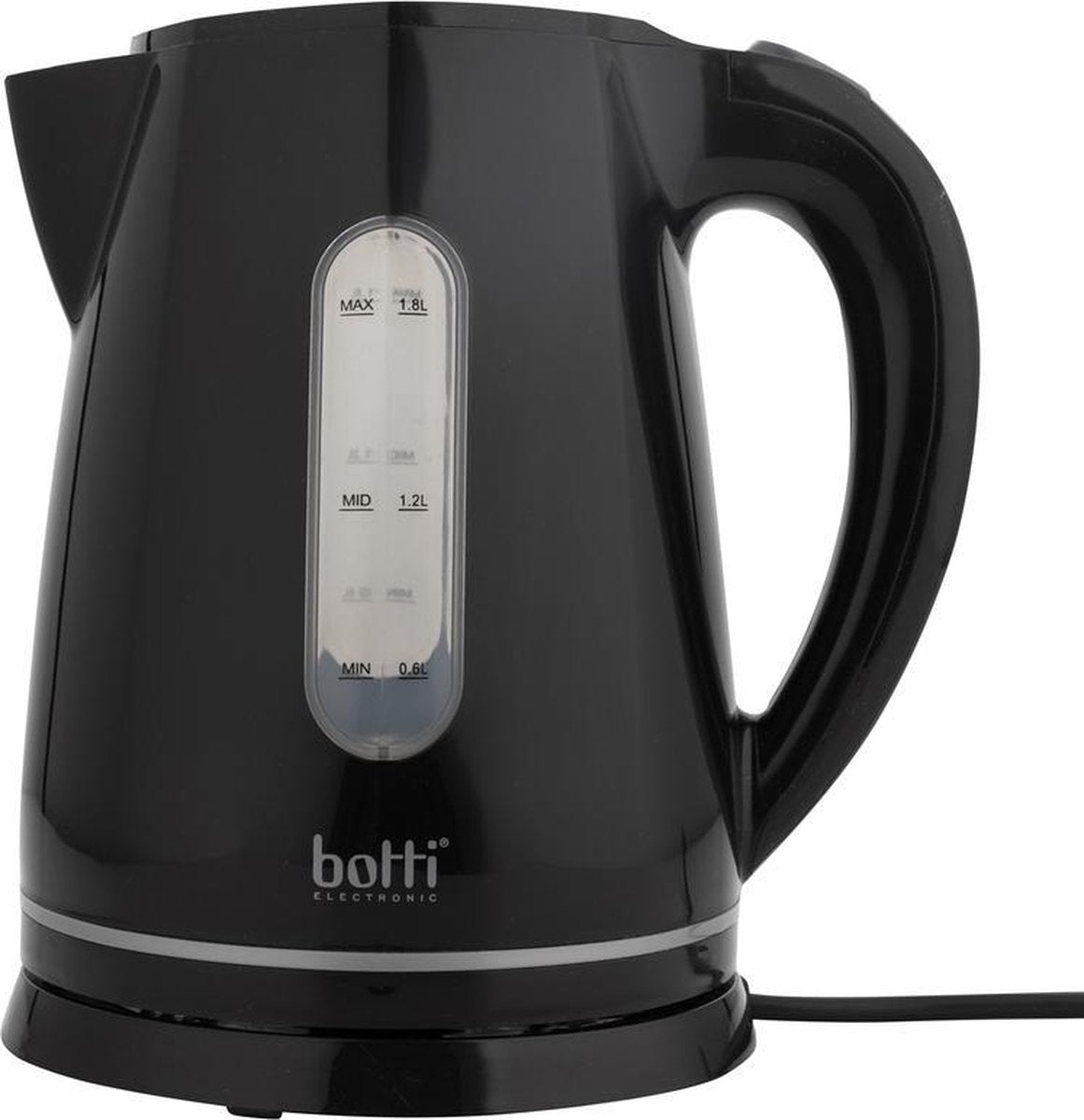 Botti waterkoker - "ANTO" - zwart/grijs - 2200 Watt - 1.8 liter