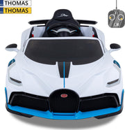 Bugatti Divo - Elektrische Kinderauto - Sterke Accu - Gratis Kenteken - Wit