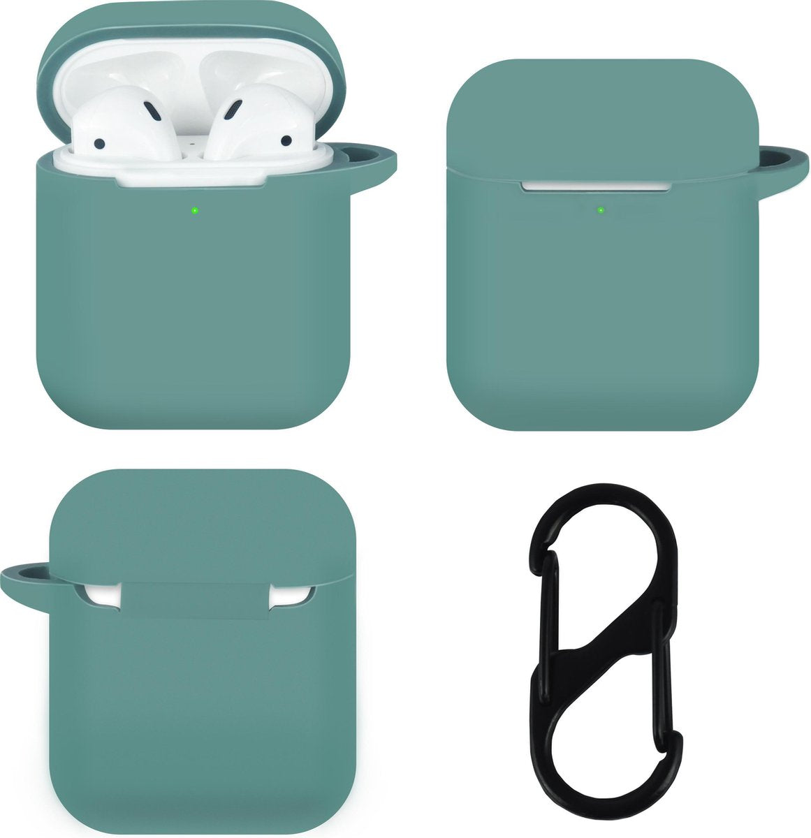 TERRATEC AirBox Siliconen beschermhoesje voor AirPods Groen / Midnight Green