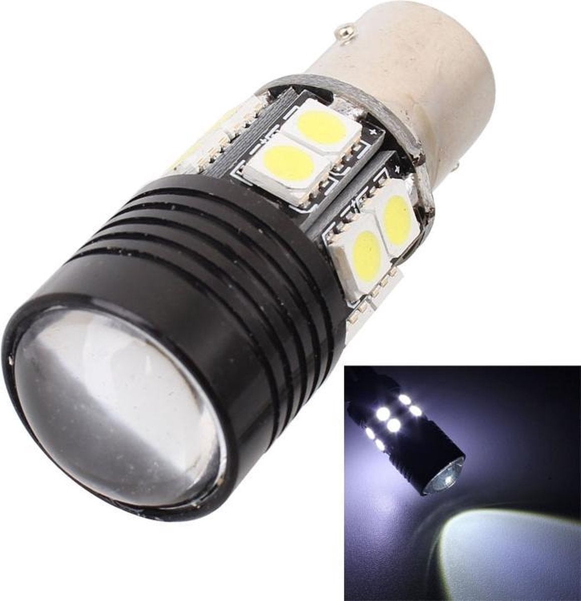 2 STUKS 1157 12 x 5050 SMD 3W + 1 x XP-E 5W 550LM 6500K Wit licht LED auto-mistlicht