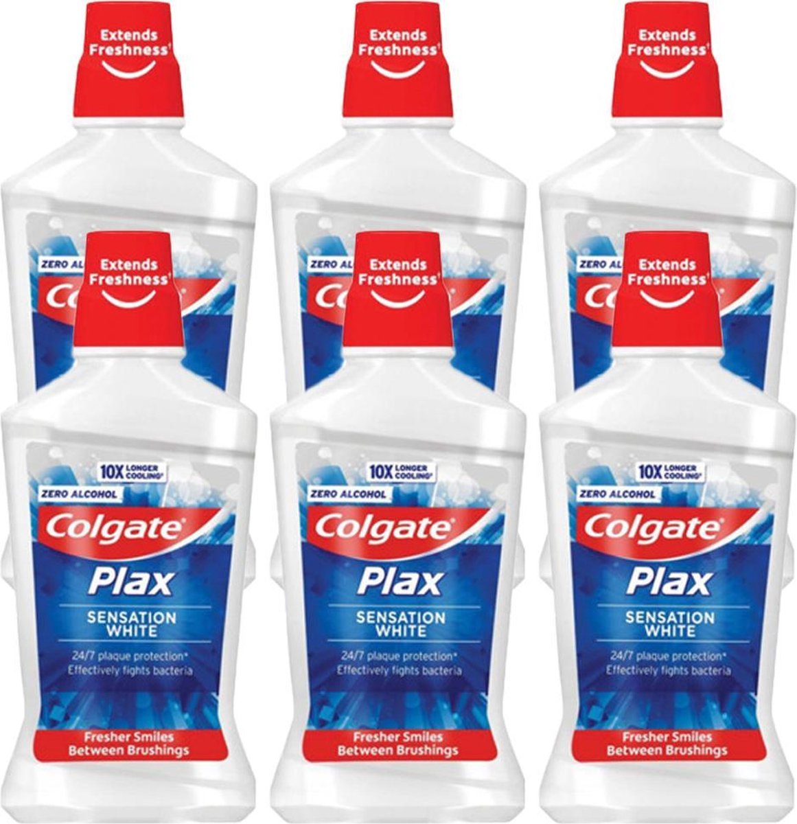 Colgate Plax Sensation White Mondwater - 6 x 500 ml - Voordeelverpakking