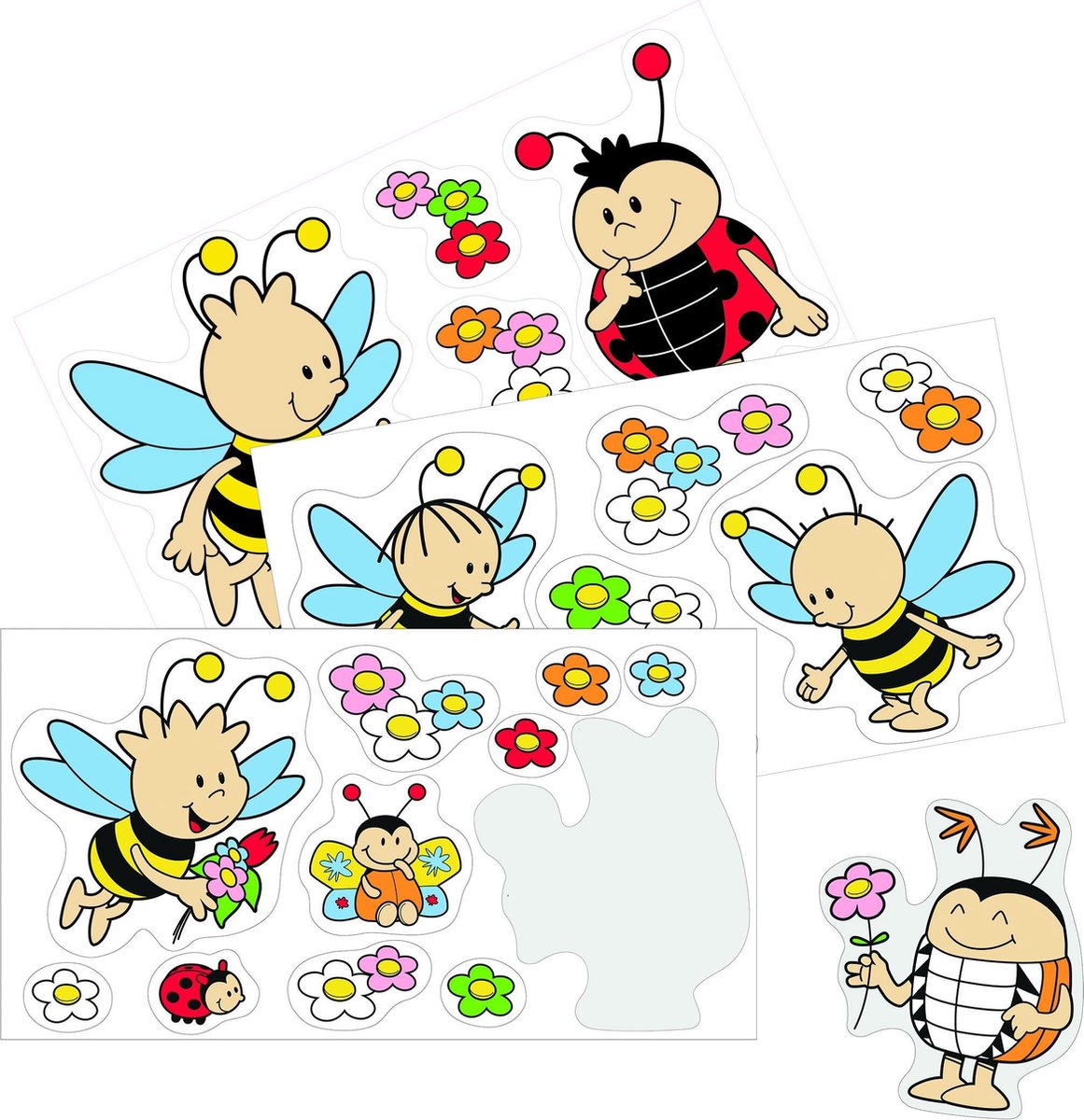 Beleduc Wandstickers Bijen Junior 3 Vellen