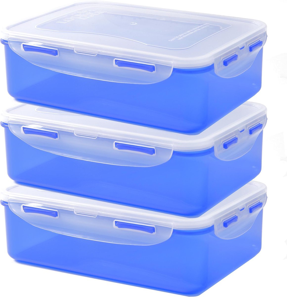 Lock&Lock Vershoudbakjes | Bewaardozen voedsel | Lunchbox - Set van 3 Stuks - 1