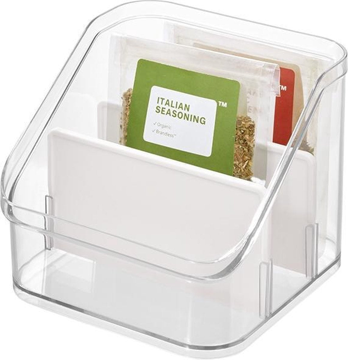 Opbergbakje met verdeelvakken klein iDesign - Crisp