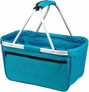 Shopper-Basket – Boodschappenmand –  opvouwbaar benzine kleur(blauw-groen)