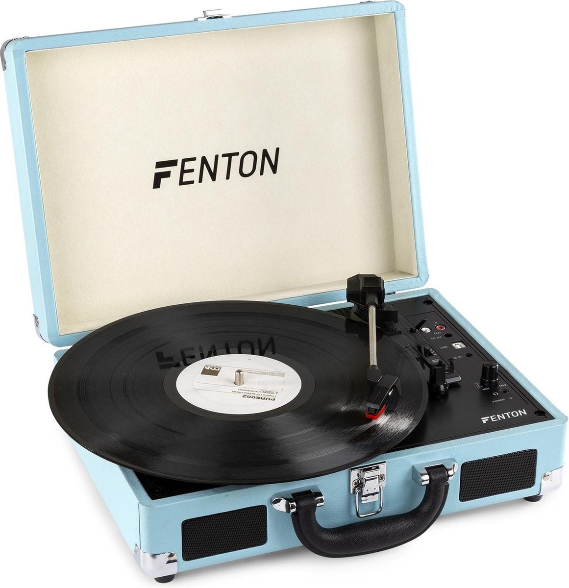 Platenspeler Bluetooth - Fenton RP115 platenspeler in koffer met Bluetooth