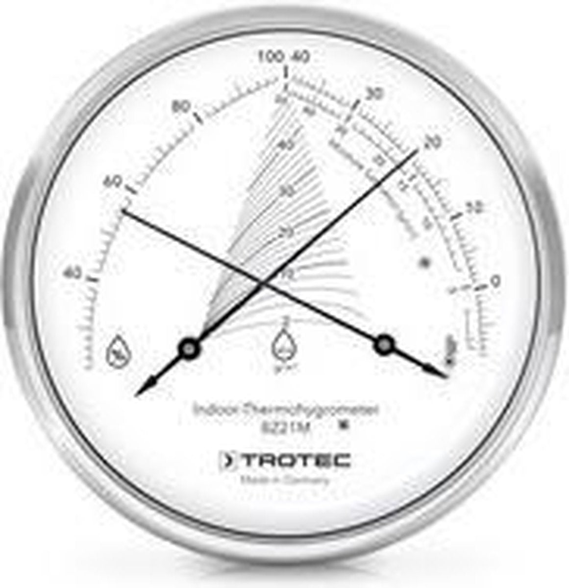TROTEC Thermohygrometer (Design) BZ21M analoog