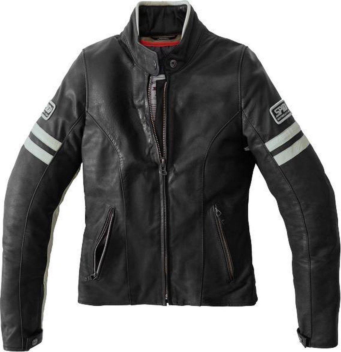 SPIDI VINTAGE LADY ICE BLACK MOTORCYCLE JACKET 44