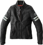 SPIDI VINTAGE LADY ICE BLACK MOTORCYCLE JACKET 44