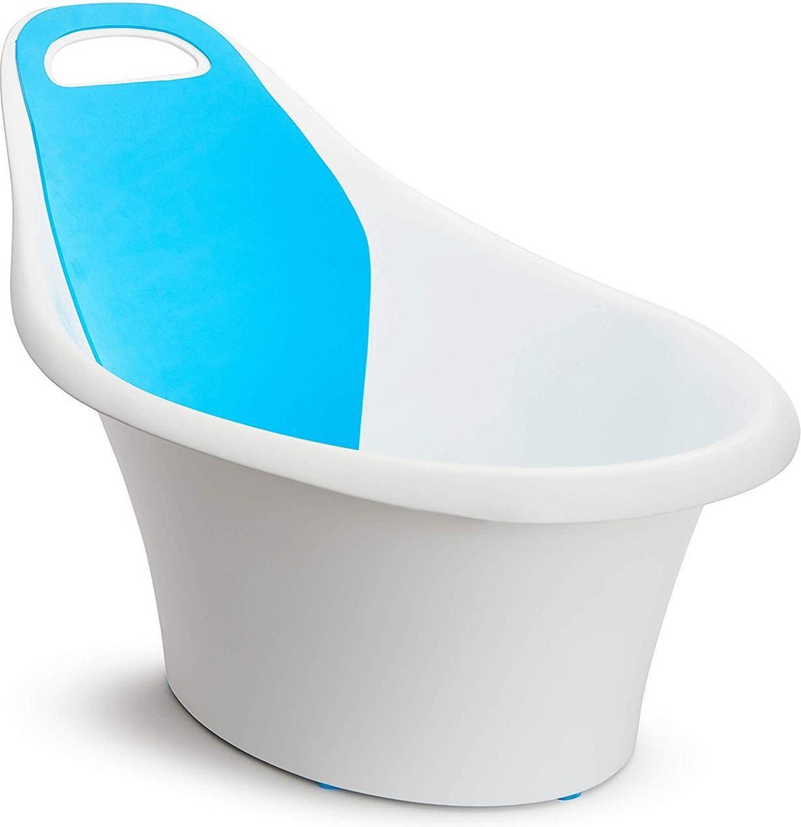 Munchkin Babybadje met geïntegreerde trekbult en gestoffeerde rugleuning - incl. Afvoer - 0-12 maanden - wit