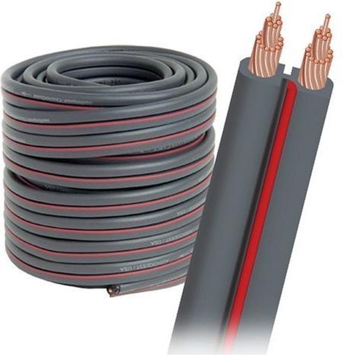 AudioQuest X-2 bulk speaker cable audio kabel 9 m Grijs