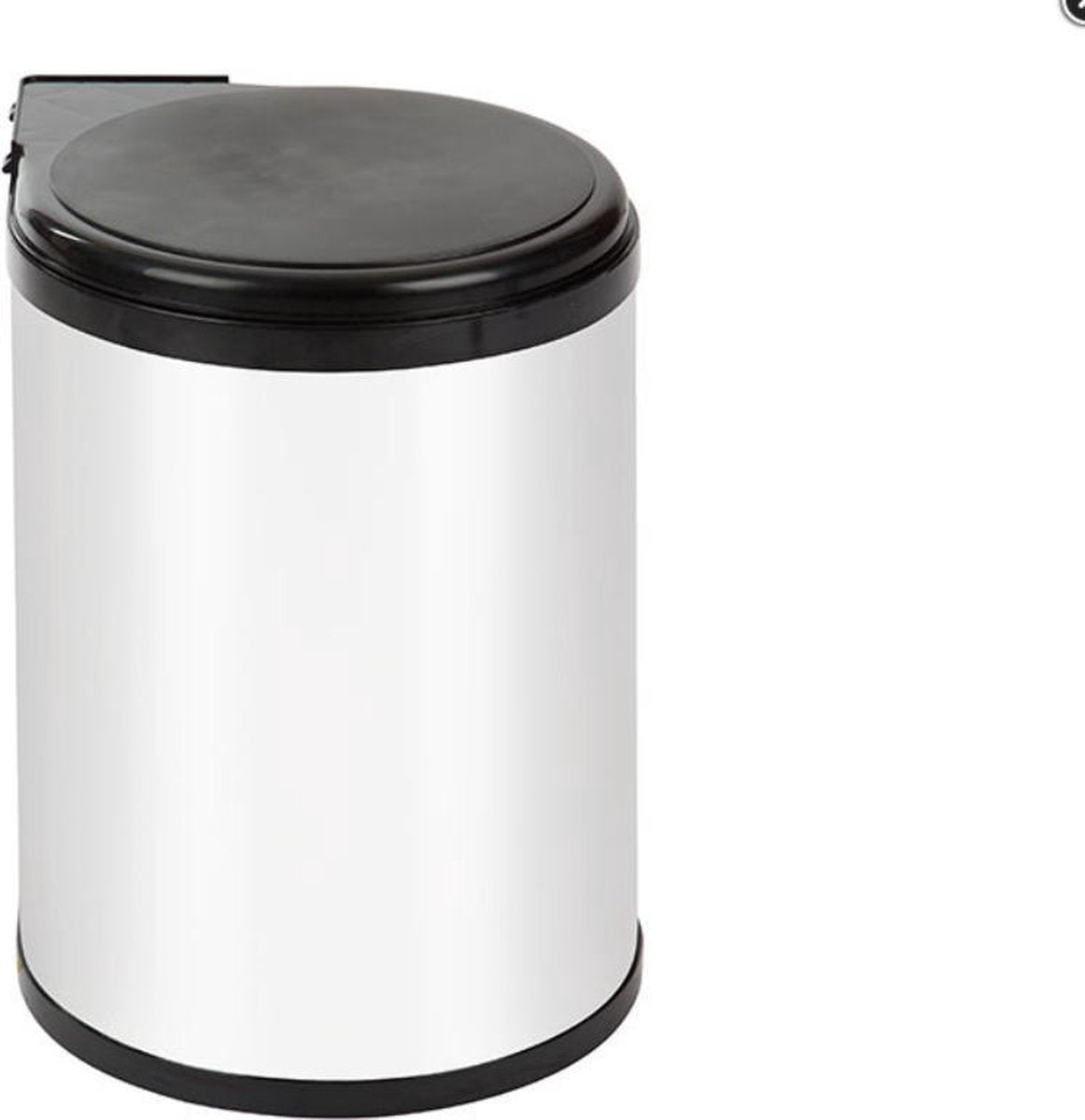 Casibel inbouw afvalemmer 14l wit