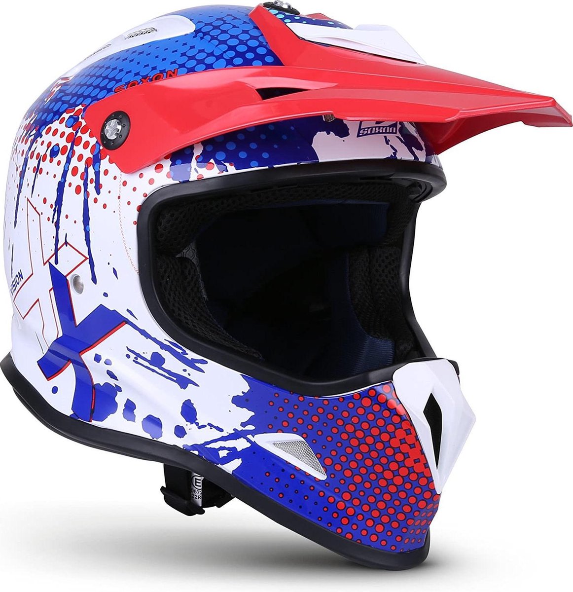 Soxon SKC-34 Wit Blauw Rood