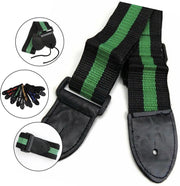 Professionele Verstelbare Stevige Gitaarband - Gitaarbanden - Guitar strap Band -  Gitaarriem - Gitaar Riem - Bas Elektrische Akoestische Klassieke Gitaar - Verstelbaar - Nylon - Groen