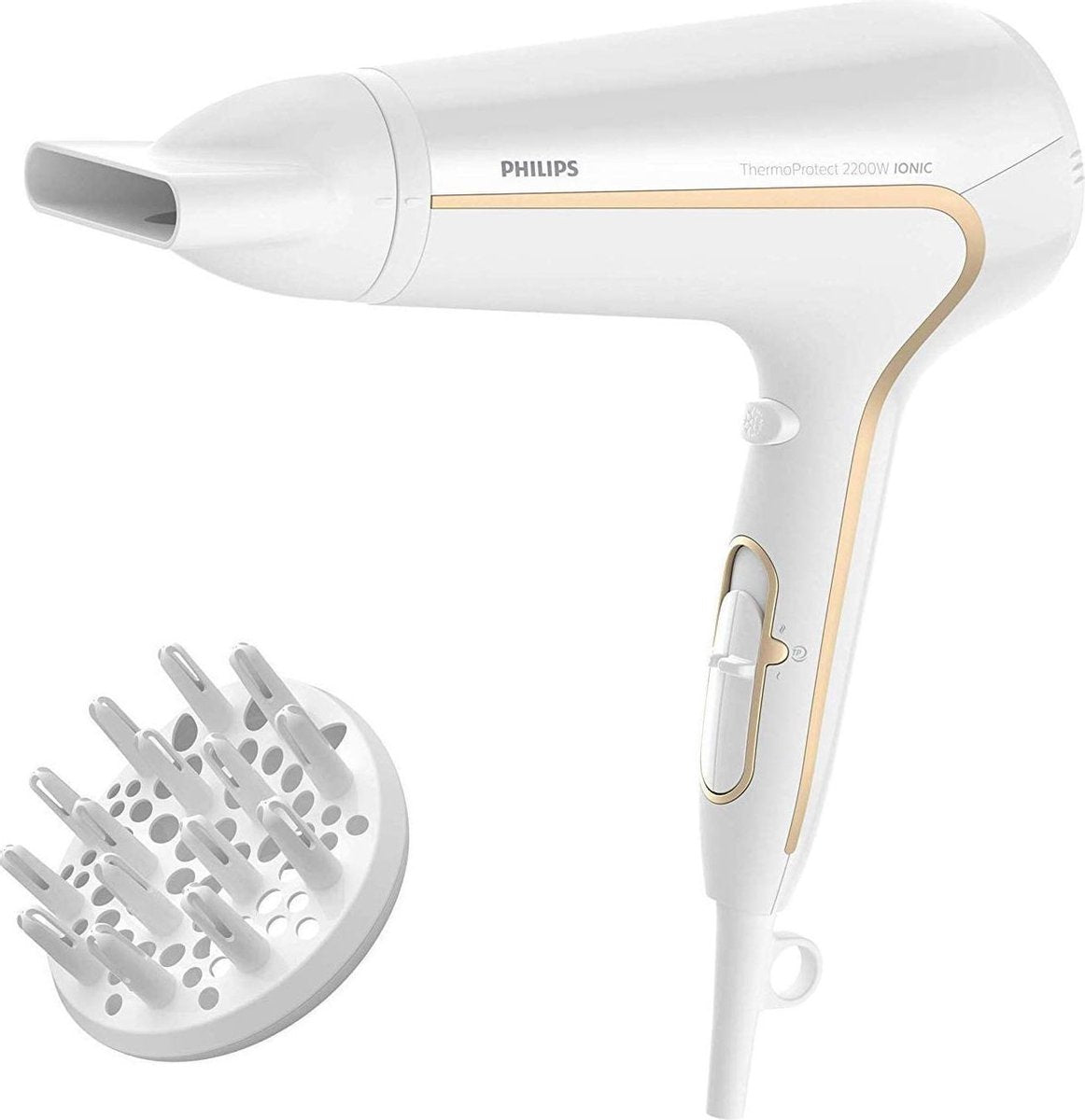 Philips Föhn DryCare Advanced - Extra ionenverzorging voor glanzend haar - Volumediffuser
