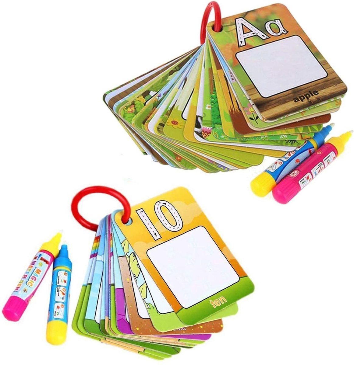 Buxibo Engelse Alfabet - Getallen - Leren Lezen en Schrijven - Inclusief Wonder Stift - Alfabet Leren