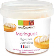 SCRAPCOOKING Schuimgebak - 3 gecanneleerde druppels voor het maken van gebak - 40 g