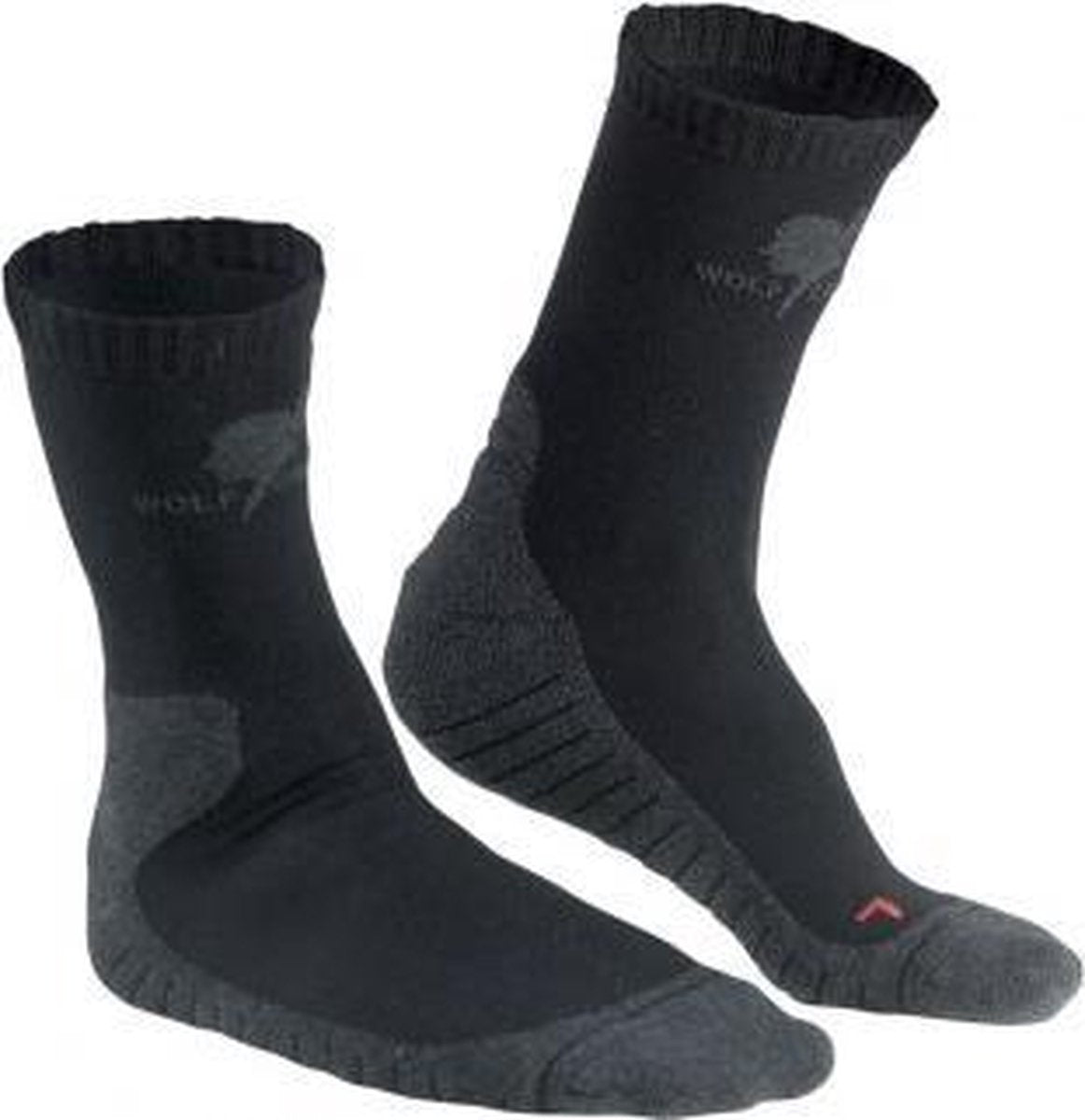 Wolf Camper Moccasin - Wandelsokken Unisex - Maat 43-45 - Zwart