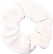 IRSA Scrunchie Velvet Wit - haarwokkel - Haarelastiek - Haaraccessoire (1 stuk)