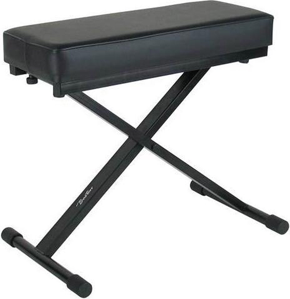 Keyboardbank X-model Boston OB-90 EZ adjust Zwart leather look zitting (53x24 cm)