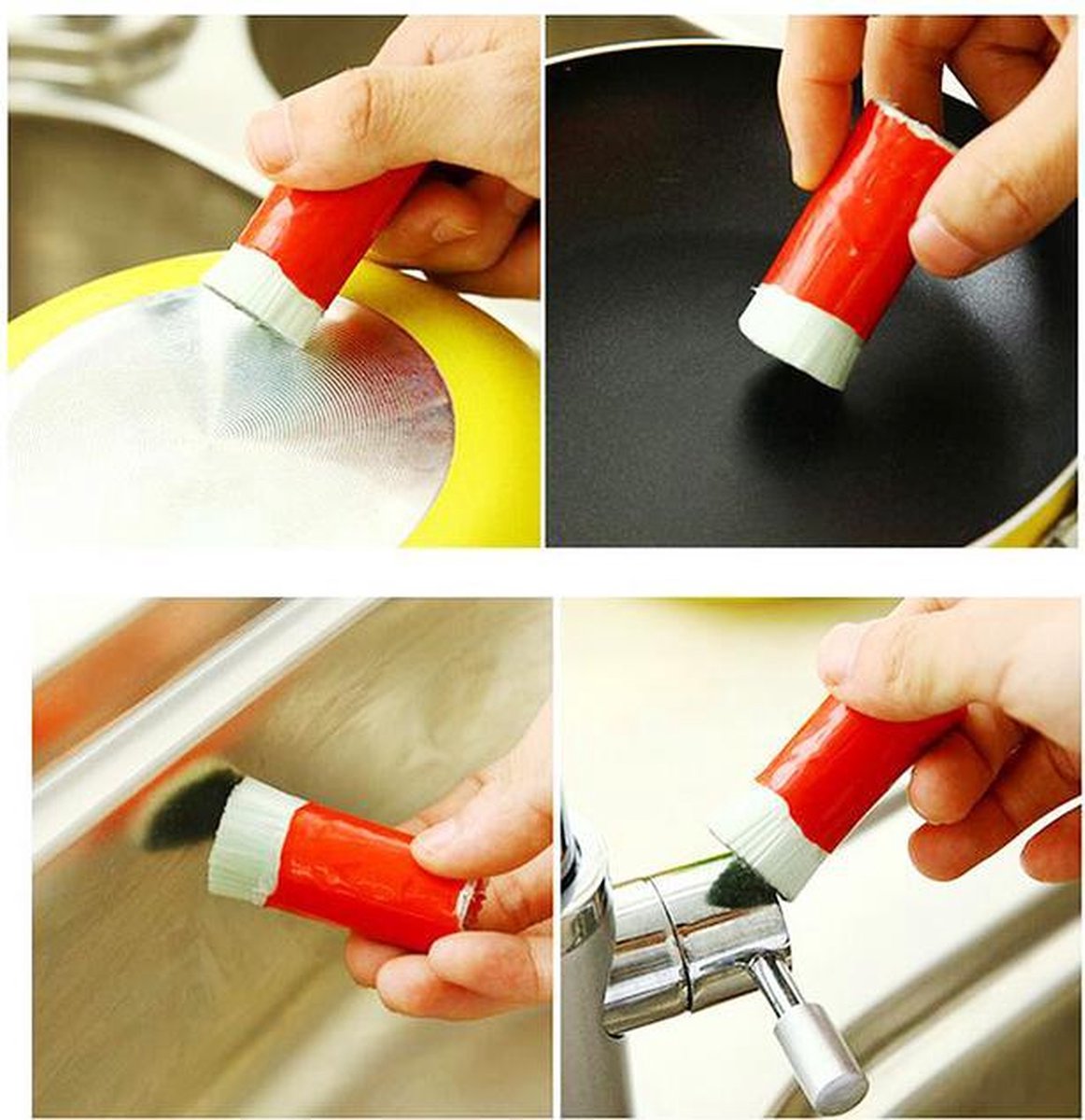 Magic stick Roest Remover / vlekkenverwijderaar / afwasborstel / staalborstel / schrobber / schraper / pannen schuurborstel / roest verwijderaar / Roeststaaf / Anti Aanbaklaag