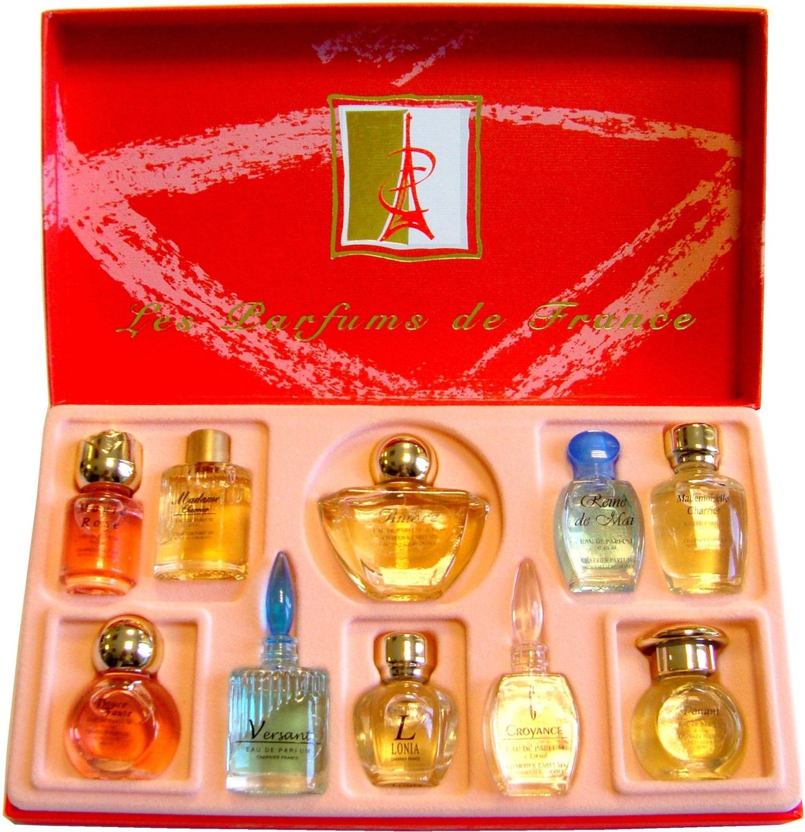 Franse Parfum miniaturen Geschenkset 10 miniaturen origineel uit Grasse