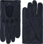 Leren autohandschoen voor heren model Miami Color: Navy