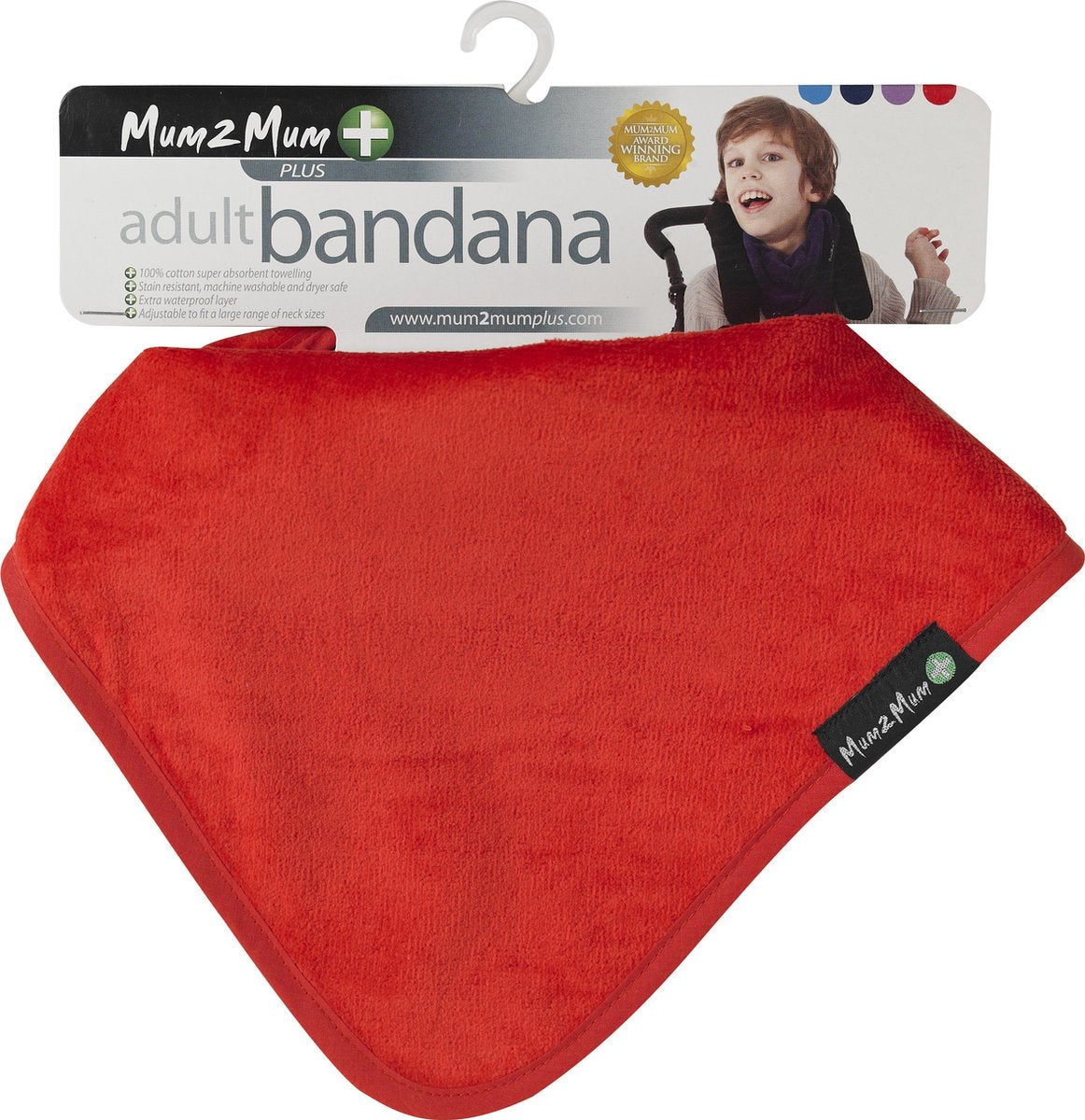 Mum2Mum Bandana Plus slab Rood