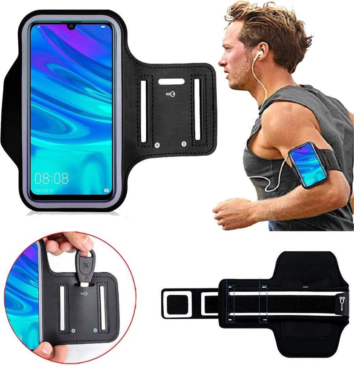 Hardloop Armband Telefoon | Samsung Galaxy S9 | Hardloop Armband | Hardloop Telefoonhouder Samsung Galaxy S9 | Hardloop Telefoonhouder | Hardloop Armband