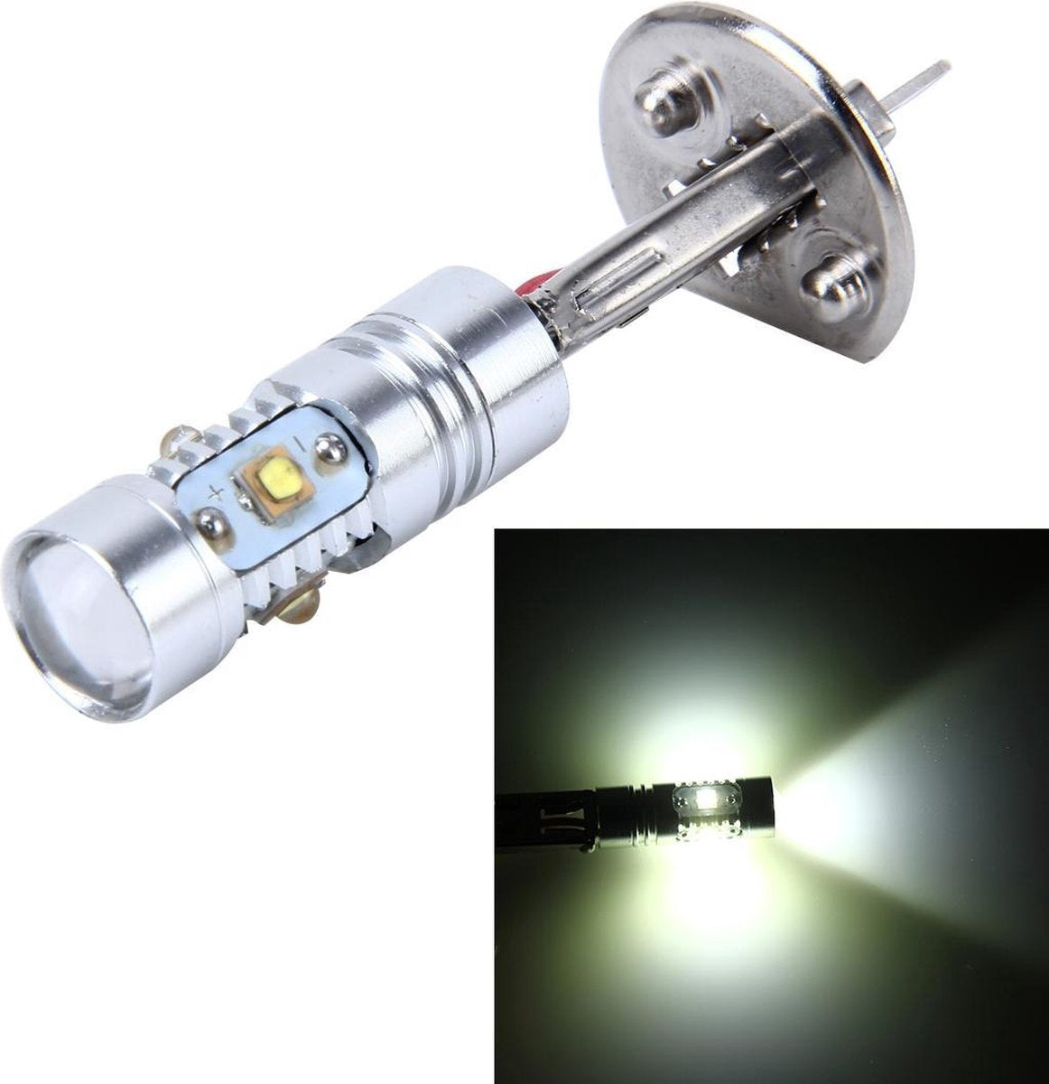 H1 25W 600 LM 5500K Autorichtlampen met 5 CREE LED-lampen