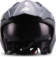 SOXON SR-400 Mono Navy blauwe jethelm