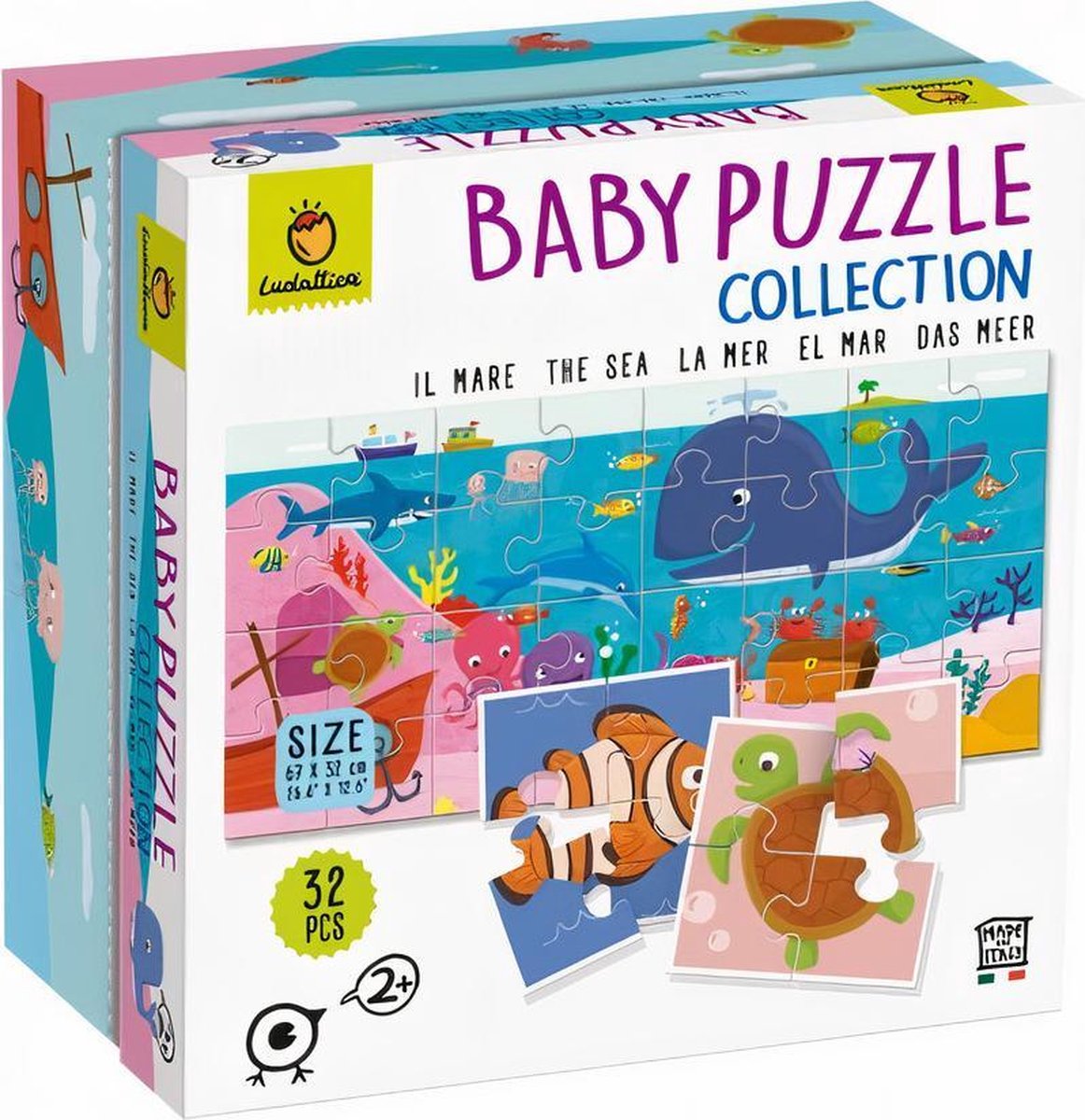 Ludattica Legpuzzel Baby Puzzle Sea Junior Karton 32 Stukjes