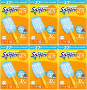 Swiffer Duster Stofdoekjes - 6 Starterkits met elk 3 navullingen Febreze