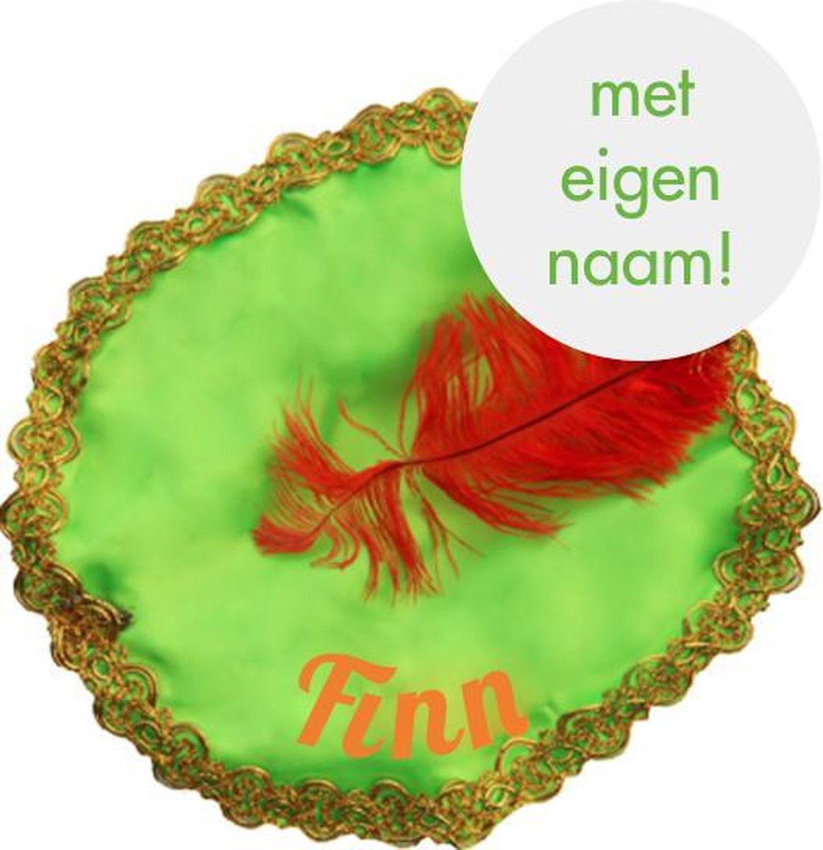 Groene pietenmuts met naam