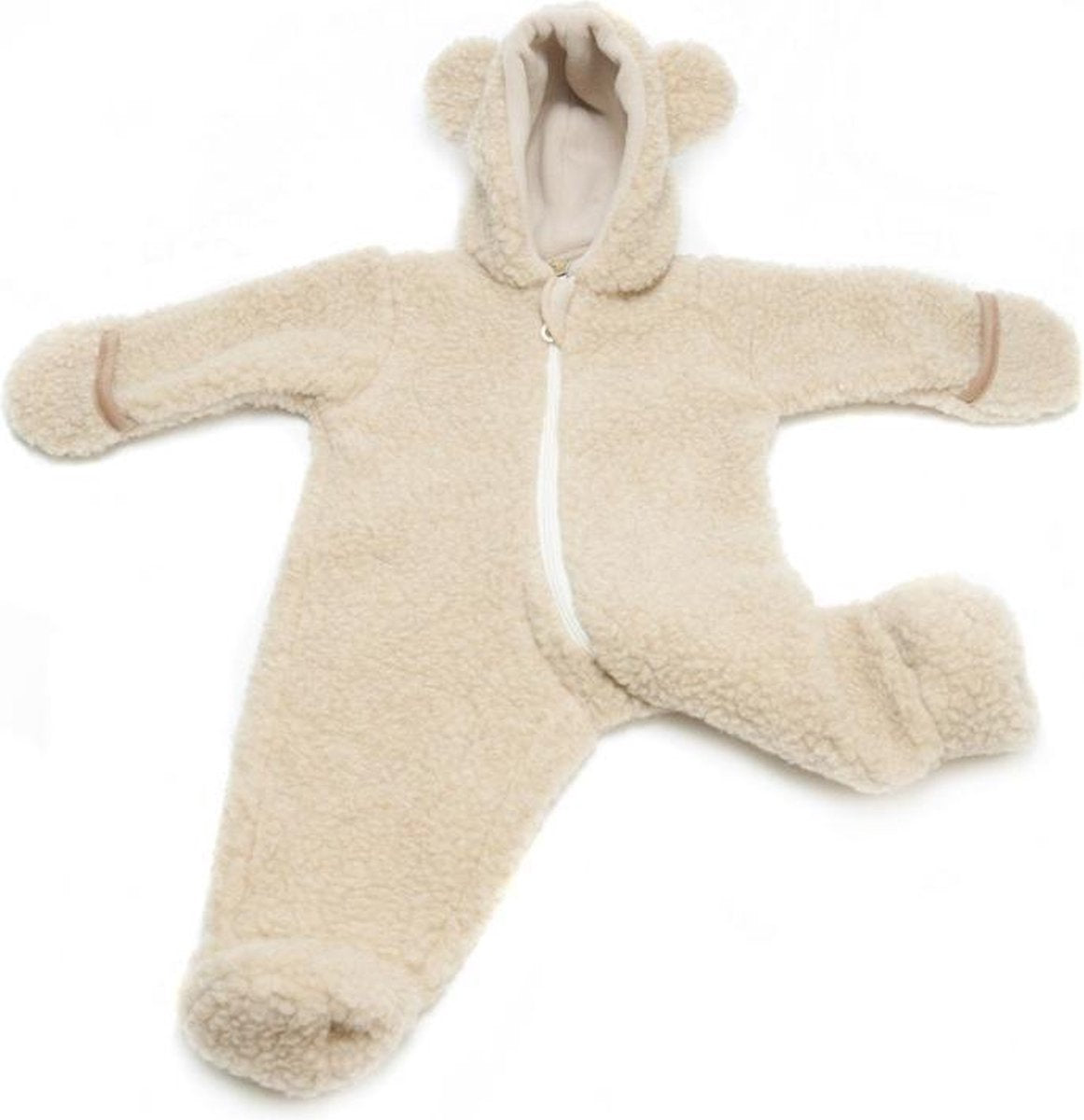 Alwero "Onesie Babybears" Huispak baby Beige - 0-3 mnd