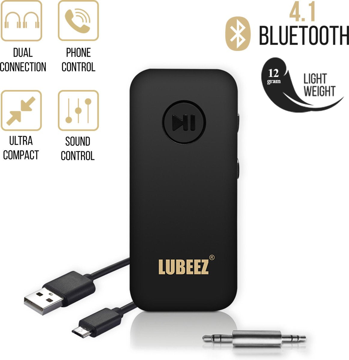 Bluetooth Audio Adapter/Bluetooth Audio Receiver/Bluetooth 4.1/Dual Connection/ Bluetooth