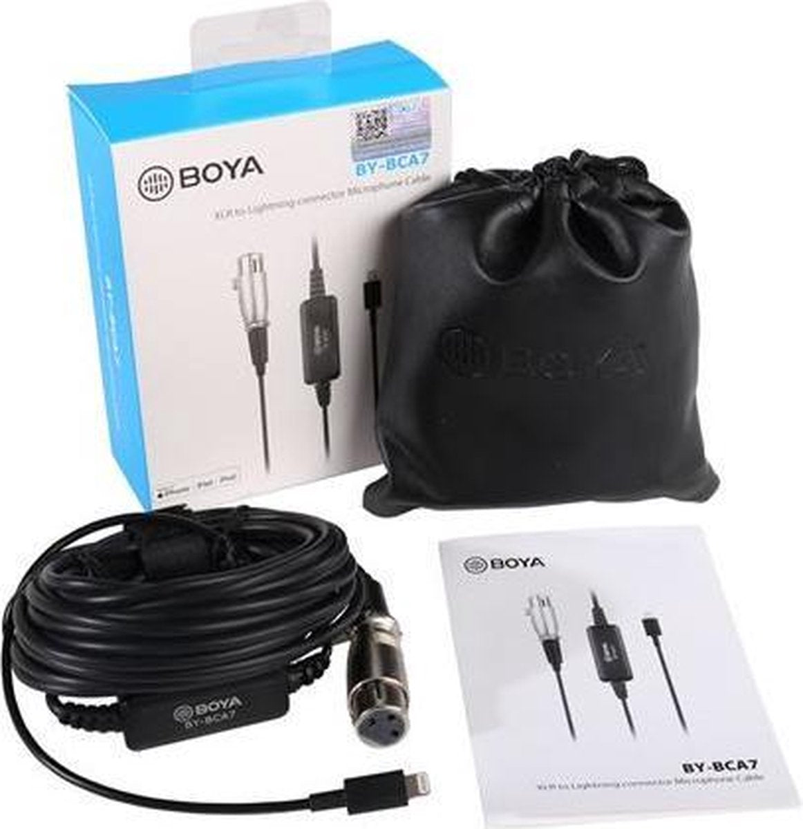 Boya Adapter By-bca7 Xlr Naar Lightning 6 Meter Zwart