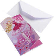 Set 6 uitnodigingen Barbie™ - Feestdecoratievoorwerp